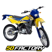 Logotipo CH RACING motocicleta wxe 50